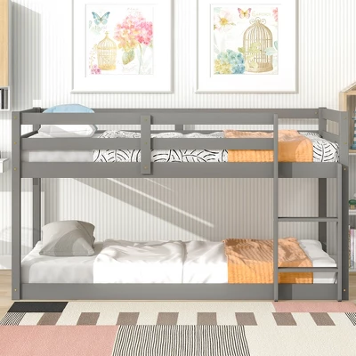Twin Size Loft Bed With Safety Rail And Ladder-ModernLuxe - Image 3