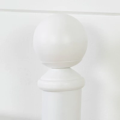 Twin Country Poetry Complete Metal Platform Bed White - South Shore - Image 3