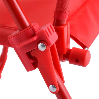 Costway Kids Patio Set Table And 2 Folding Chairs W/ Umbrella Beetle Outdoor Garden Yard - Image 8