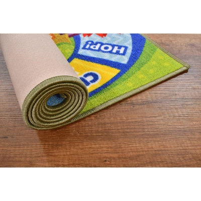 KC CUBS | DC Super Hero Girls Kids Hopscotch Number Counting Educational Learning & Game Play Nursery Bedroom Classroom Rug Carpet, 2' 7" X 6' 0" - Image 9