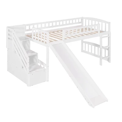 Twin Size Loft Bed With Two Drawers And Slides - ModernLuxe - Image 3