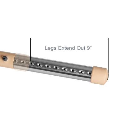 Emma And Oliver 25.125"W X 35.5"L Crescent Natural Plastic Adjustable Activity Table-Seats 4 - Image 4