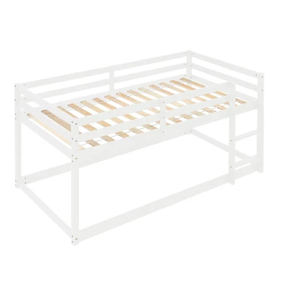 Twin Size Loft Bed With Safety Rail And Ladder-ModernLuxe - Image 7