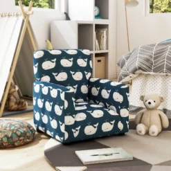 Nuea Whale Kids' Chair Navy - HOMES: Inside + Out