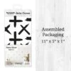 Black Watercolor Swiss Crosses Wall Decor - Decalcomania