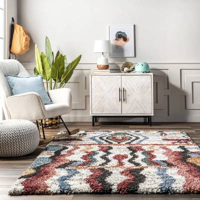 NuLOOM Henley ZigZag Kids Shag Area Rug - Image 7