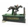 Design Toscano Equestrian Show Jumper Authentic Foundry Cast Iron Mechanical Bank