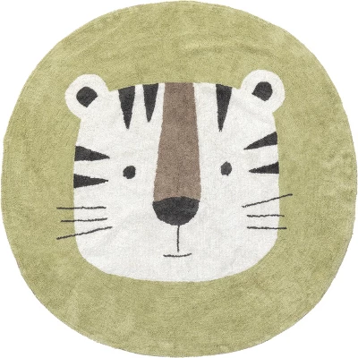 NuLOOM Lumi Tiger Kids Machine Washable Area Rug - Image 9