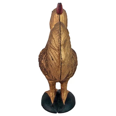 Design Toscano Canterbury Tales Chanticleer Rooster Cast Iron Mechanical Bank - Image 4