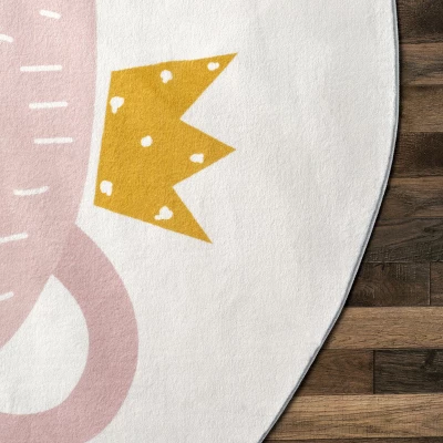 NuLOOM Nesta Queen Bear Machine Washable Kids Area Rug - Image 4