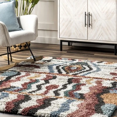 NuLOOM Henley ZigZag Kids Shag Area Rug - Image 8