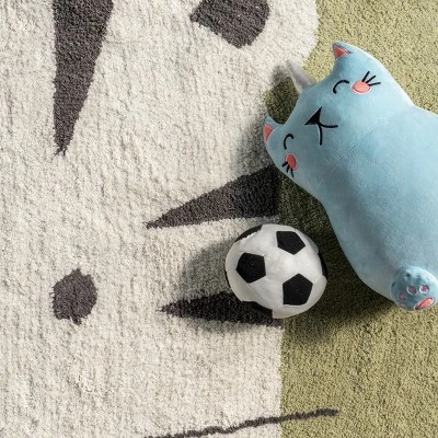 NuLOOM Lumi Tiger Kids Machine Washable Area Rug - Image 5