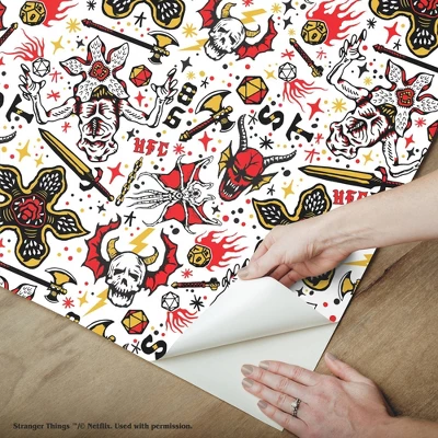 Stranger Things Hellfire Club Peel And Stick Wallpaper - RoomMates - Image 5