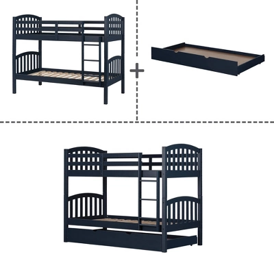 Ulysses Bunk Beds With Trundle Blue - South Shore - Image 8