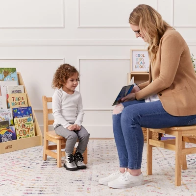 ECR4Kids Three Rung Ladderback Chair, Classroom Seating, Natural, 2-Pack - Image 4