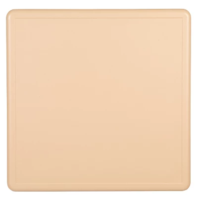 Emma And Oliver 24" Square Plastic Height Adjustable Activity Table Set With 2 Chairs - Image 4