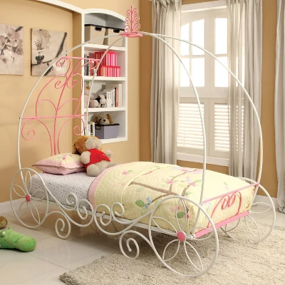 Twin Heaton Princess Carriage Canopy Kids' Bed - MiBasics - Image 2