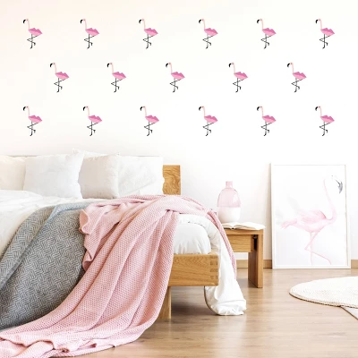 Flamingos Wall Decor - Decalcomania - Image 2
