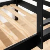 Twin Fakto Solid Wood Bunk Beds Matte Black - South Shore