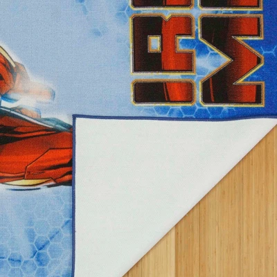 Marvel Iron Man 54"x78" Area Rug Blue - Image 3
