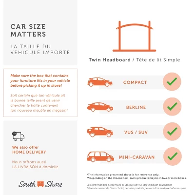 Twin Aviron Bookcase Headboard - South Shore - Image 7