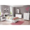 Twin Tiara Mates Bed With 3 Drawers Pure White - South Shore