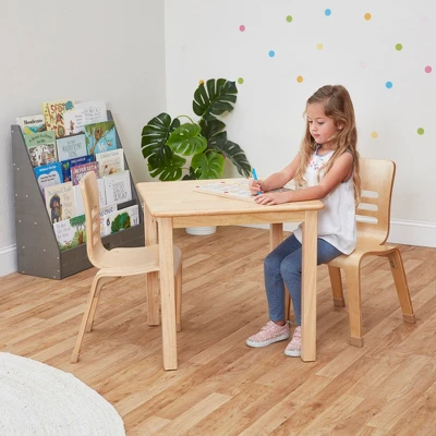 ECR4Kids Bentwood Chairs, Stackable School Chairs, Assembled, 2-Pack - Natural - Image 6