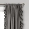 Set Of 2 Reyna Light Filtering Window Curtain Panel - Lush Décor