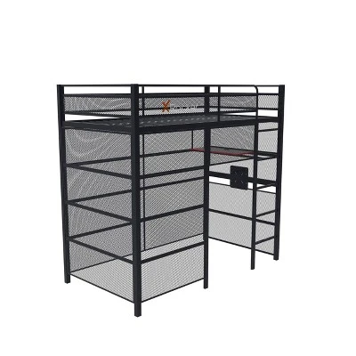 Twin Battle Den Gaming Bunk Bed With TV Mount Black - X Rocker - Image 7