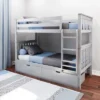 Max & Lily Twin Over Twin Bunk Bed With Under Bed Storage Drawers