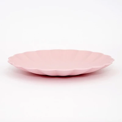 Meri-Meri Meri Meri Small Pink Reusable Bamboo Plates (Pack Of 6) - Image 2