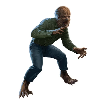 Classic Monsters The Wolf Man Giant Peel & Stick Wall Decals White - RoomMates - Image 5