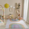 Well Woven Rainbow Watercolor Apollo Kids Collection Multi Color Area Rug