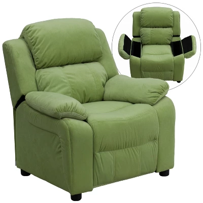 Flash Furniture Deluxe Padded Contemporary Kids Recliner With Storage Arms - Image 18