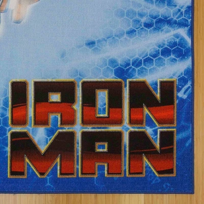 Marvel Iron Man 54"x78" Area Rug Blue - Image 4