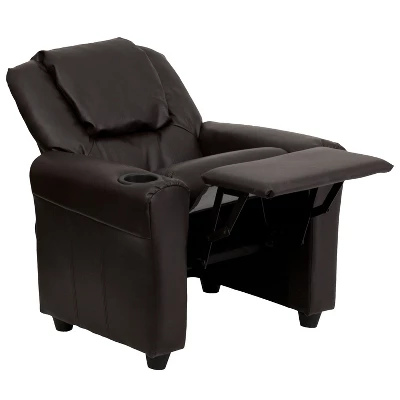 Flash Furniture Contemporary Kids Recliner With Cup Holder And Headrest - Image 7