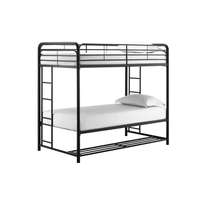 Twin Betony Bunk Bed With Storage Bins Black - Room & Joy - Image 3
