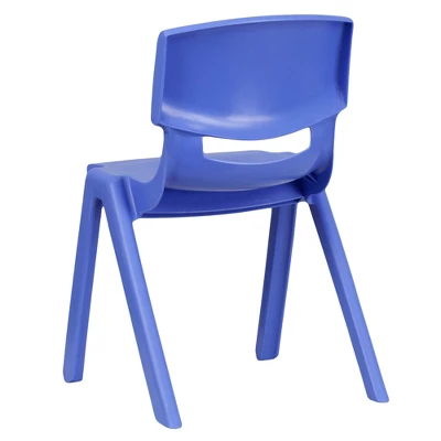 Emma And Oliver 4 Pack Plastic Stackable K-2 School Chair With 13.25"H Seat - Image 6