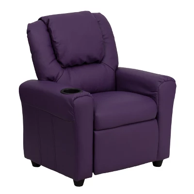 Flash Furniture Contemporary Kids Recliner With Cup Holder And Headrest - Image 15