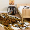 Walk On Me Faux Fur Super Soft Kids Tiger Rug Tufted With Non-slip Backing Area Rug