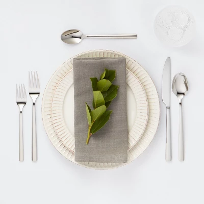 20pc Valona 18/10 Stainless Steel Flatware Set - Threshold Signature™