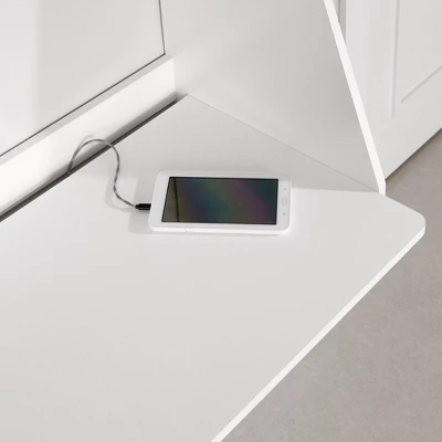 Interface Wall Mount Desk Pure White - South Shore - Image 3