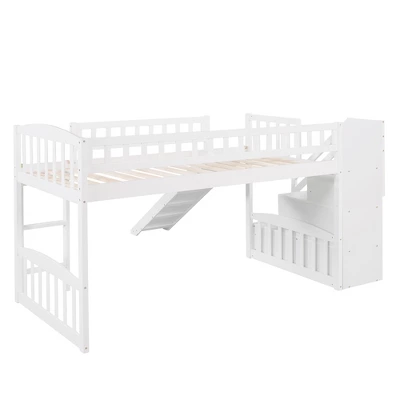 Twin Size Loft Bed With Two Drawers And Slides - ModernLuxe - Image 7