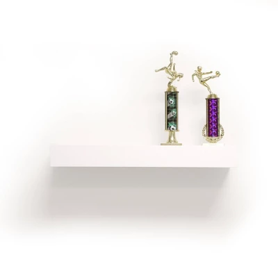 24" Floating Shelf With Lip For Kids' Room White - InPlace - Image 4