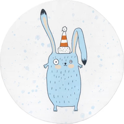 NuLOOM Eowyn Modern Rabbit Machine Washable Kids Area Rug - Image 9