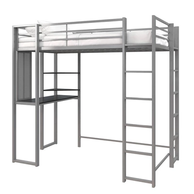 Twin Adele Loft Bed With Desk Silver - Room & Joy - Image 3