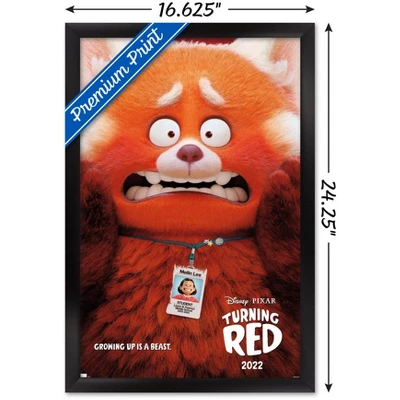 Trends International Disney Pixar Turning Red - Teaser One Sheet Framed Wall Poster Prints - Image 2