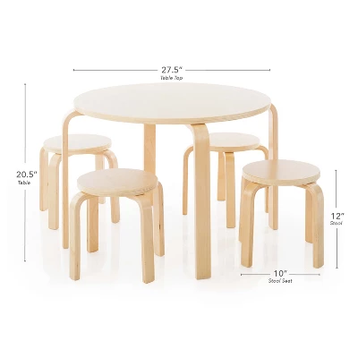 Guidecraft Nordic Toddler Table And Chair Set - Image 5