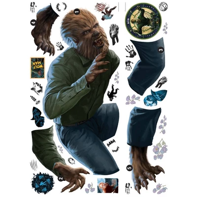 Classic Monsters The Wolf Man Giant Peel & Stick Wall Decals White - RoomMates - Image 2