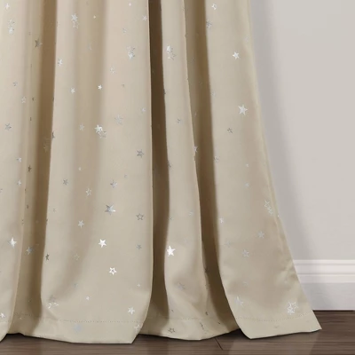 Set Of 2 Star Blackout Window Curtain Panels - Lush Décor - Image 3